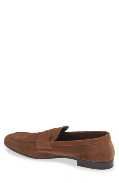 Prada Piped Loafer In Brown