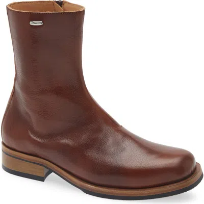 Our Legacy Daimono Boots In Whisky-colored Calfskin In Multi
