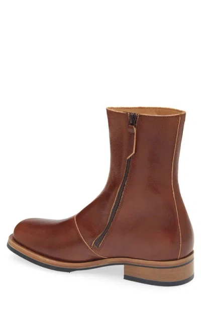 Our Legacy Daimono Boots In Whisky-colored Calfskin In Multi