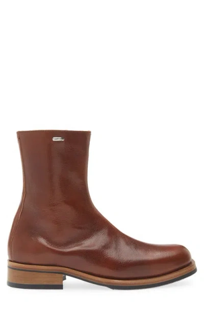 Our Legacy Daimono Boots In Whisky-colored Calfskin In Multi