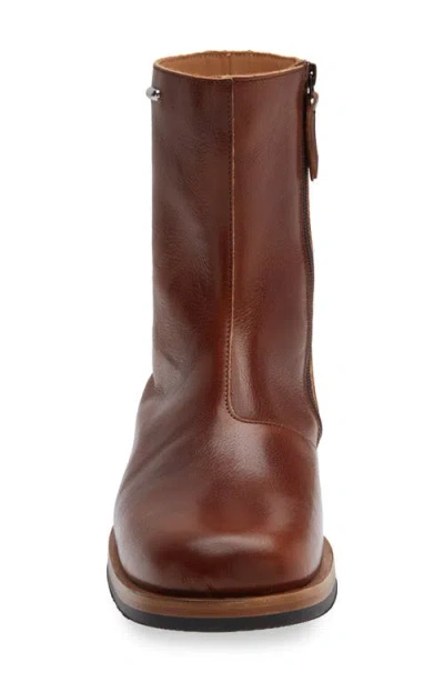 Our Legacy Daimono Boots In Whisky-colored Calfskin In Multi