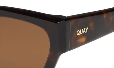 Quay Nice Try 54mm Square Sunglasses In Brown
