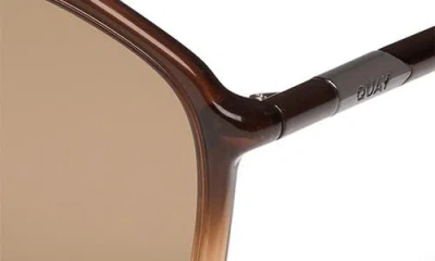 Quay Studio Sesh 60mm Gradient Aviator Sunglasses In Neutral