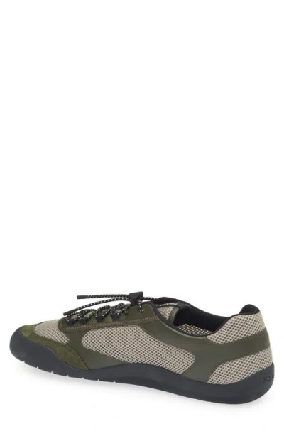 Prada Sneakers Speedrock In Leather And Mesh Fabric In Multi