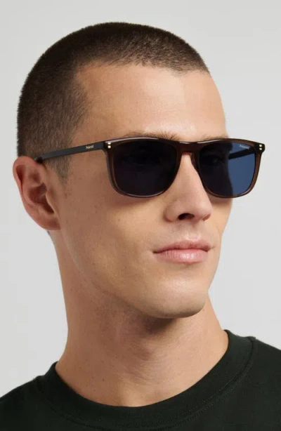 Polaroid 55mm Polarized Rectangular Sunglasses In Multi