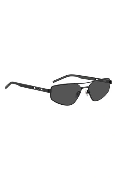 Hugo Boss Hugo 58mm Rectangular Geometric Sunglasses In Multi