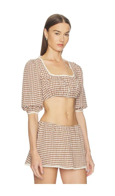 Loba Ann Gingham Top In Multi