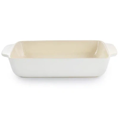 Crock-pot Artisan 4 Quart Rectangular Stoneware Bake Pan In Cream In White
