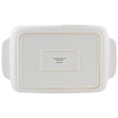 Crock-pot Artisan 4 Quart Rectangular Stoneware Bake Pan In Cream In White