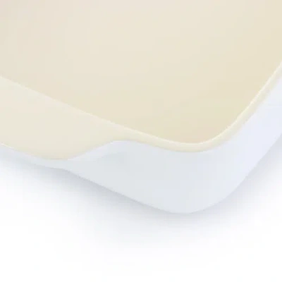 Crock-pot Artisan 4 Quart Rectangular Stoneware Bake Pan In Cream In White