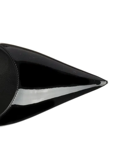 Christian Louboutin Miss Z Sling Patent Leather Slingback Pumps 100 In Black