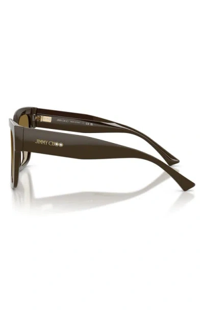 Jimmy Choo 54mm Gradient Square Sunglasses In Brown