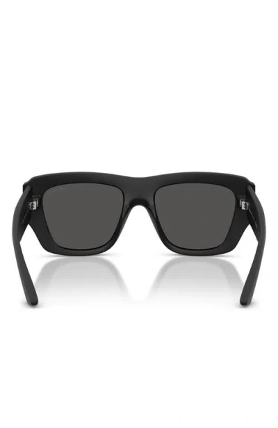 Jimmy Choo 54mm Rectangular Sunglasses In Black