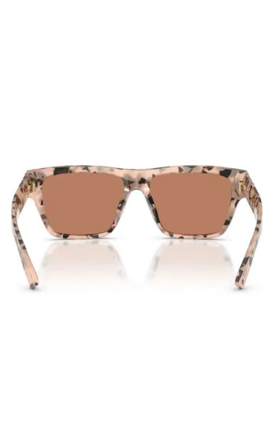 Jimmy Choo 54mm Rectangular Sunglasses In Pink