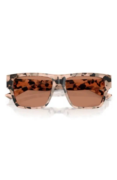 Jimmy Choo 54mm Rectangular Sunglasses In Pink