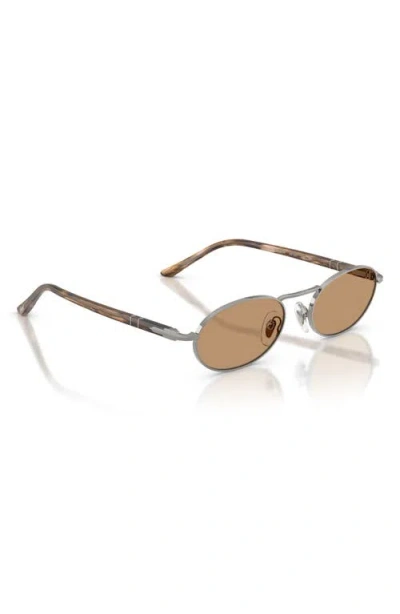 Persol 55mm Rectangular Sunglasses In Orange
