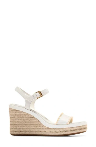 Cole Haan Cloudfeel Asbury Espadrille Wedge Sandals In White
