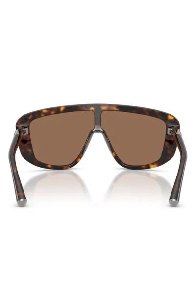 Dolce & Gabbana Dolce&gabbana 128mm Rectangular Shield Sunglasses In Neutral