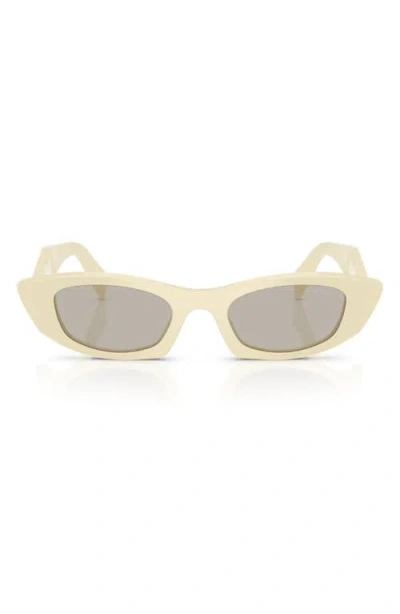 Prada 0pr B16s Angular Cat-eye Sunglasses In Pink