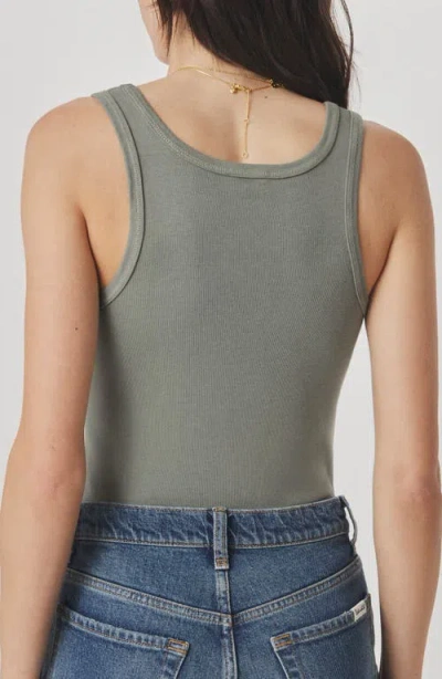 Splendid Fine Rib Scoop Neck Tank In Gray