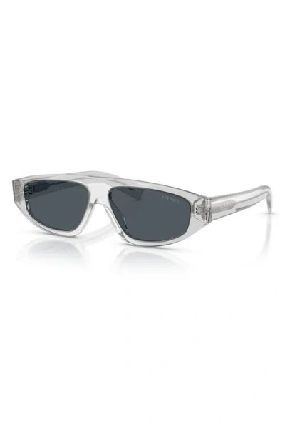 Prada 0pr C02s Translucent Acetate Sunglasses In Gray
