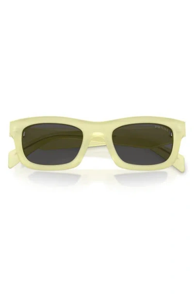 Prada Pillow Rectangle-frame Sunglasses In Yellow