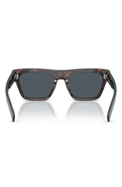 Prada Acetate Rectangular Sunglasses In Brown