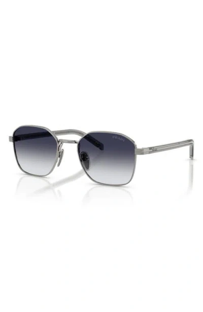 Prada Geometric-frame Sunglasses In Blue