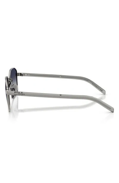 Prada Geometric-frame Sunglasses In Blue