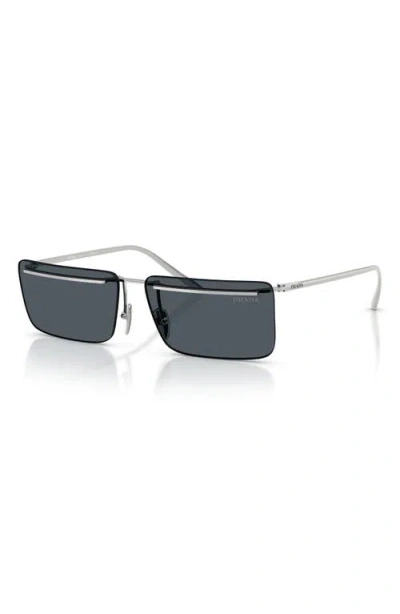 Prada Pr C53s 1bc70b Argento Sunglasses In Blue