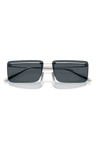 Prada Pr C53s 1bc70b Argento Sunglasses In Blue