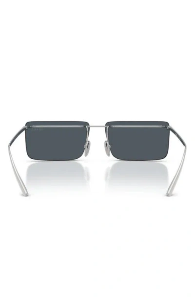 Prada Pr C53s 1bc70b Argento Sunglasses In Blue