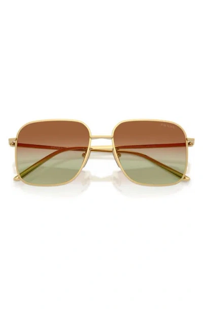 Prada 54mm Square Sunglasses In Brown