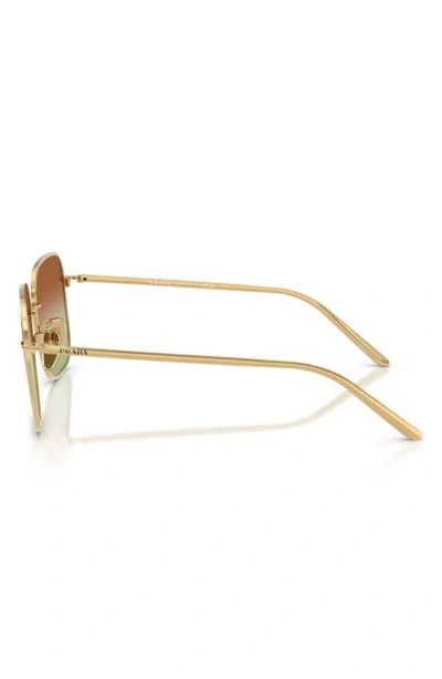 Prada 54mm Square Sunglasses In Brown