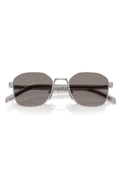 Prada Geometric-frame Sunglasses In Gray