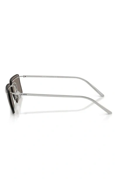 Prada Rectangle-frame Sunglasses In Gray