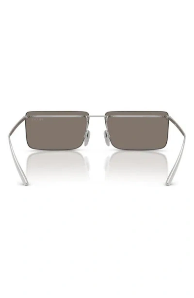 Prada Rectangle-frame Sunglasses In Gray