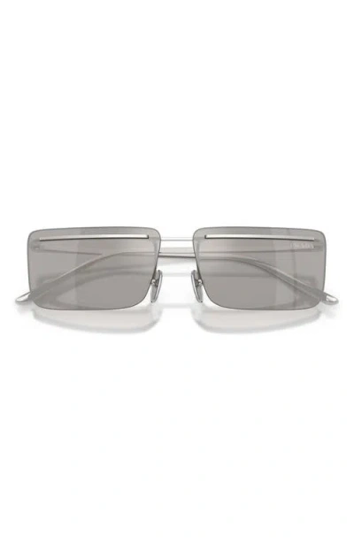 Prada Rectangle-frame Sunglasses In Gray