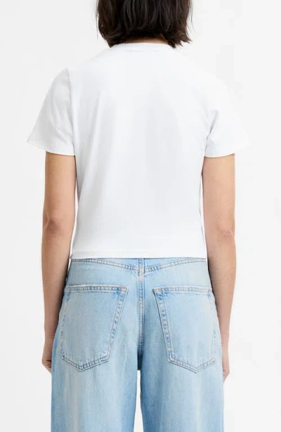 French Connection Maisie Jersey Tiny Tee In White