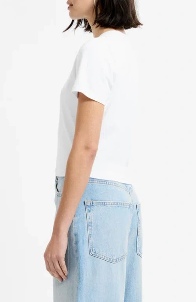French Connection Maisie Jersey Tiny Tee In White