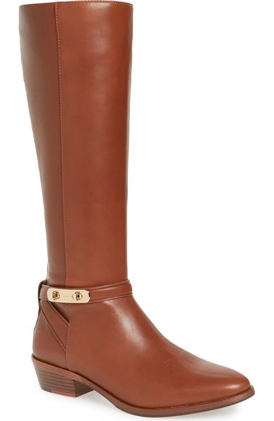 Shop Coach 'caroline' Tall Boot (women) (narrow Calf) In Dark Saddle Narrow Calf