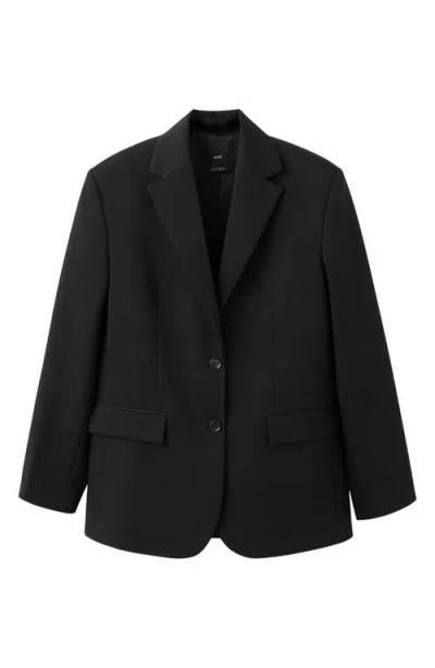 Mango Gabi Blazer In Black