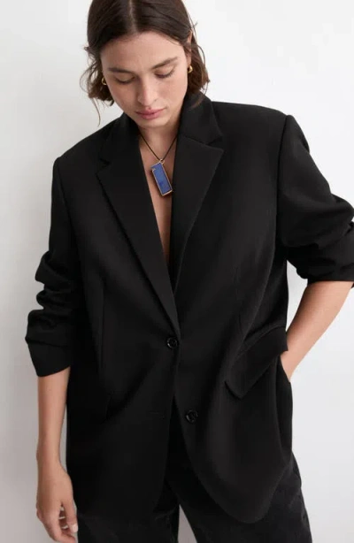 Mango Gabi Blazer In Black