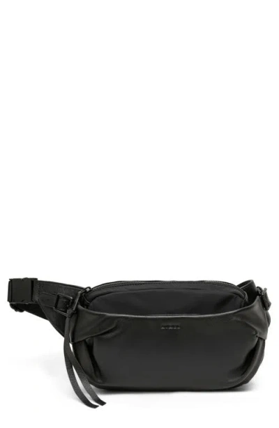 Aimee Seeker Leather Sling Bag In Black