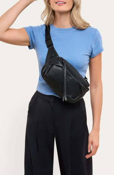 Aimee Seeker Leather Sling Bag In Black