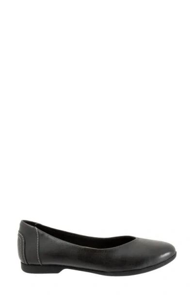 Trotters Iris Flat In Black