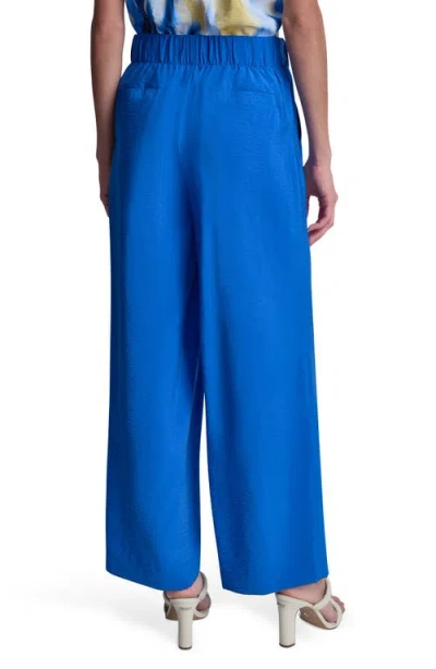 Dkny Rumpled Voile Pull-on Pants In Blue