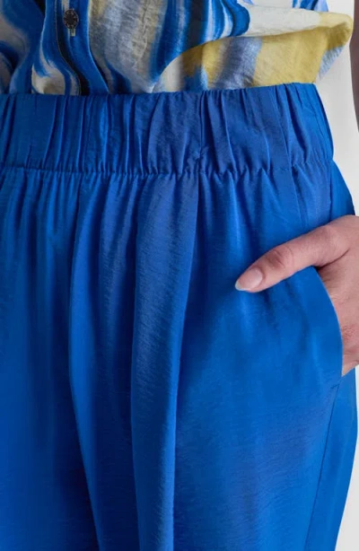 Dkny Rumpled Voile Pull-on Pants In Blue