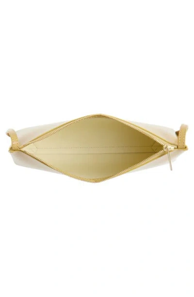Mansur Gavriel Gaia Leather Shoulder Bag In Neutral