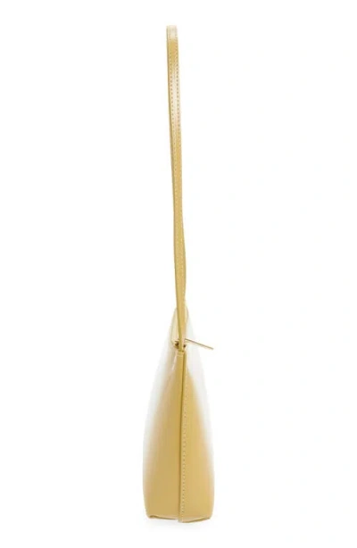 Mansur Gavriel Gaia Leather Shoulder Bag In Neutral